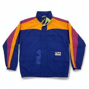 Vintage FILA Expertline Colorblock Windbreaker Jacket